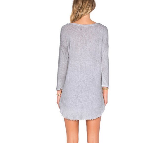 Womens Tyler Jacobs Feel the Piece Gray Star Raw Hem Kona Sweatshirt M - Picture 3 of 9